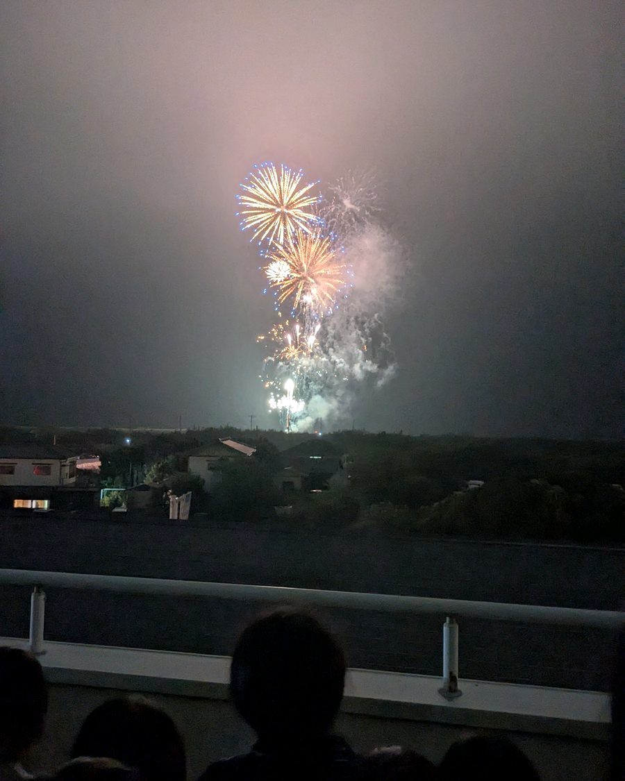 夏合宿の花火大会